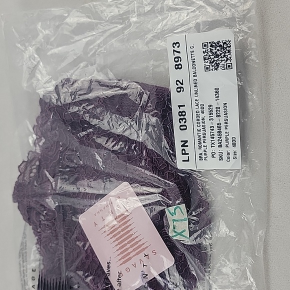 NWT Savage X Fenty Romantic Corded Lace Unlined Balconette Bra - Picture 5 of 5